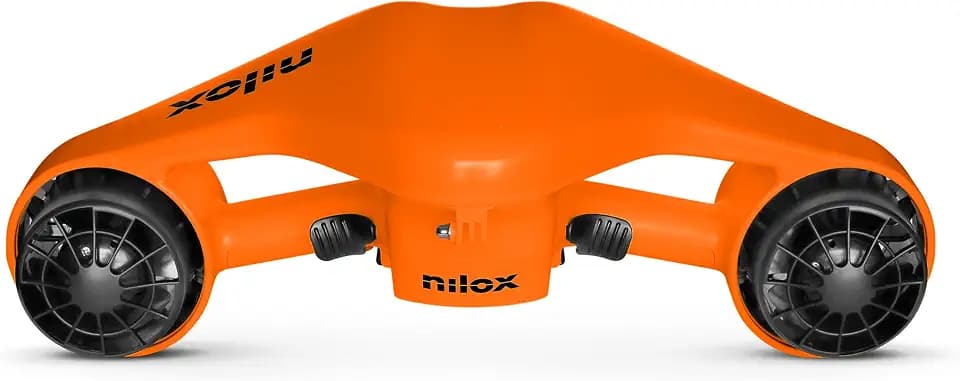 Nilox Acqua Scooter, Unterwasser-Scooter, elektrisch, für Tauchen bis zu 30 m Tiefe, bis zu 35 min Nutzung, 3-Gang-Getriebe, einfach zu transportieren und zu verwenden, Farbe Orange