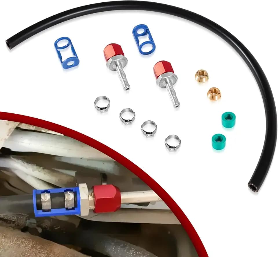800-671 A/C Line Splice Kit for 3/8" Line With No. 6 Hose 24 Inches, Air Conditioning Repair Splice Connector Kit, Universal Fit for 3/8" Line to Hose Repair