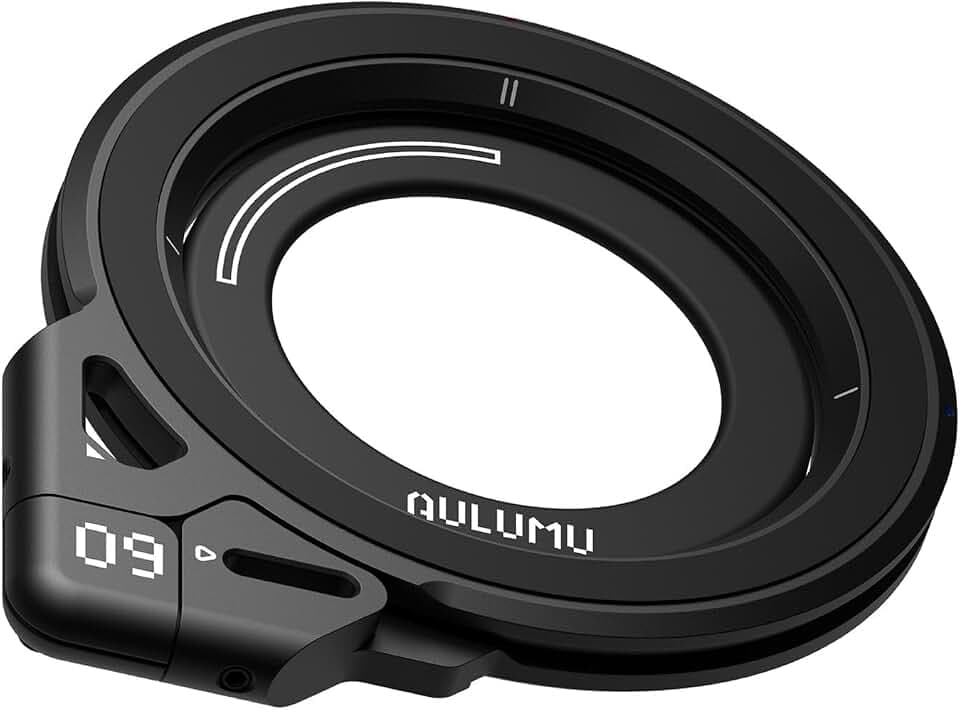 Aulumu G09 Handy Ring Halterung für MagSafe Ring 360° Drehung Handy Griff und Stand, Aluminium Doppelseitige Magnetische Fingerhalter für iPhone 18 17 16 15 Pro Max und Handyhülle für Samsung, Schwarz