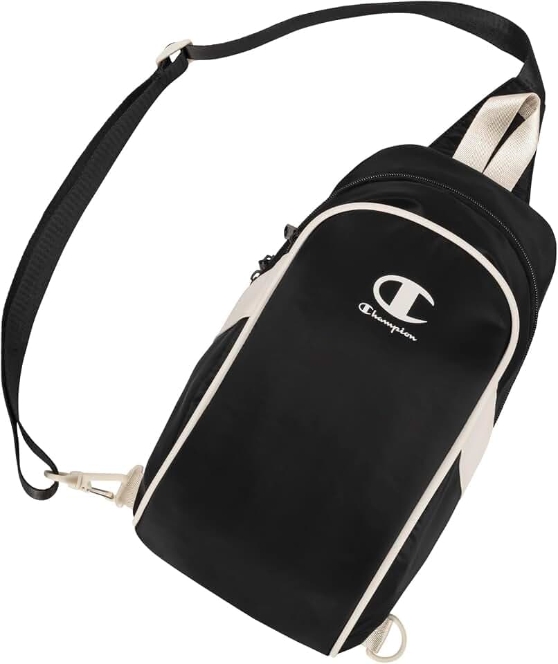 Champion Oracle Convertible Sling Bag with Adjustable Strap for Travel, Commute, Daily Use, Black, One Size