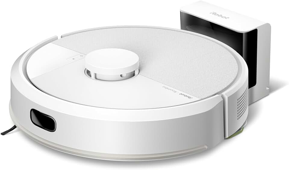 iRobot Roomba 105 Combo - Saugen + Wischen - Clearview LiDAR - 7000Pa - 120 mins- SmartScrub - Umfährt Hinderniss - Reinigungszonen - Aufladen und Fortfahren - App - Weiß