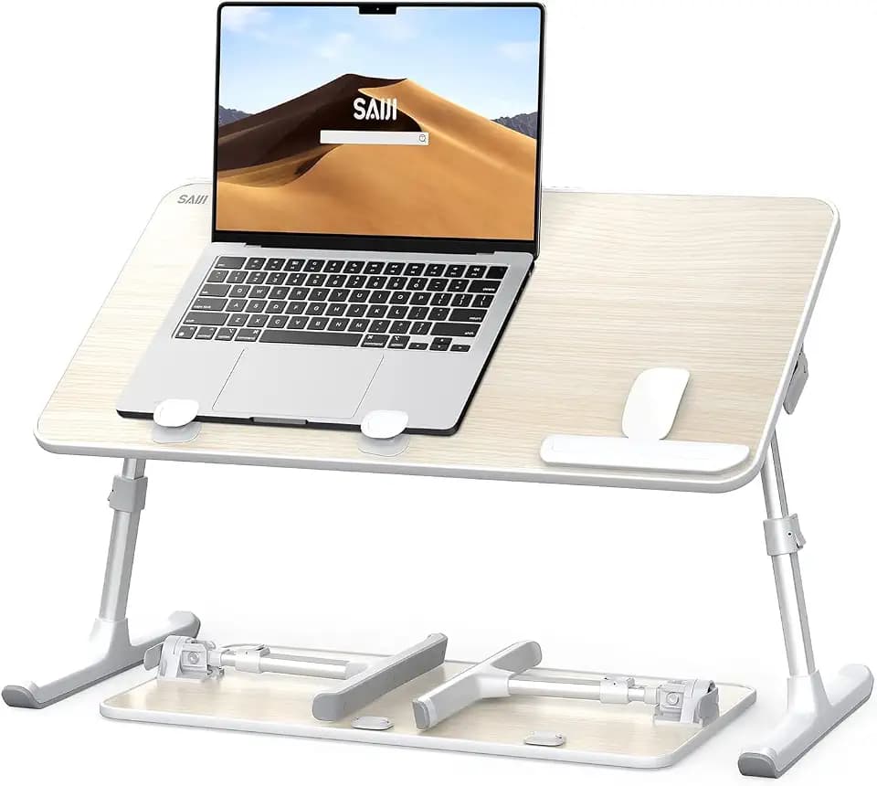 Laptop Desk for Bed, SAIJI Lap Desks Bed Trays for Eating Writing