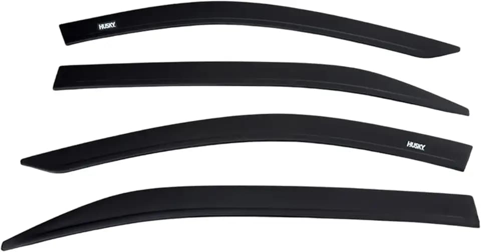 Husky Liners Low Profile Ventvisor Rain Guards | Fits 2016-2023 Toyota Tacoma Double CAB | Front & Rear, 4-pc Smoke - 2864036
