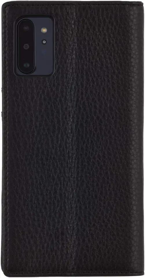 Case-Mate - Samsung Galaxy Note 10+ Case - Wallet Folio - 6.8" - Black Leather
