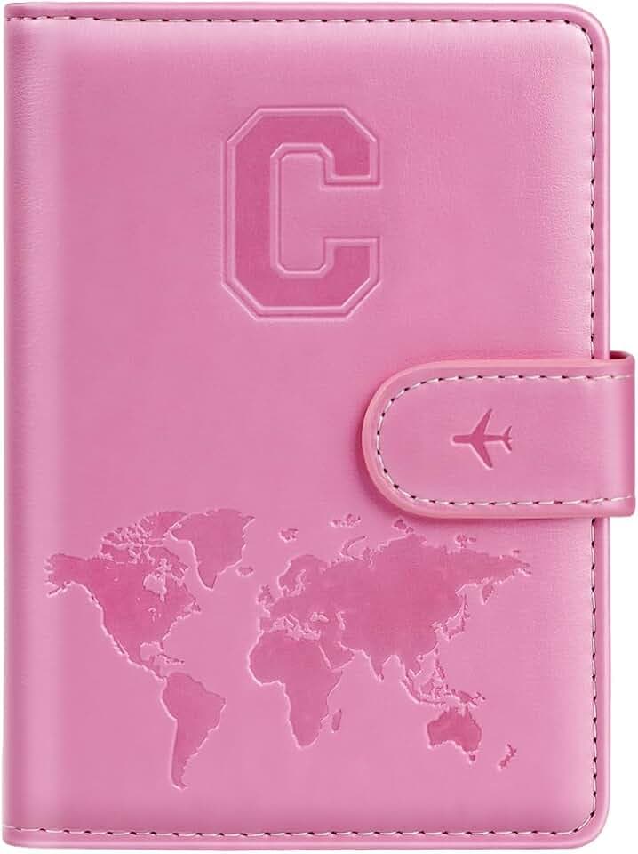 Passport Holder Cover Initial Letter A-Z Travel Wallet Personalized