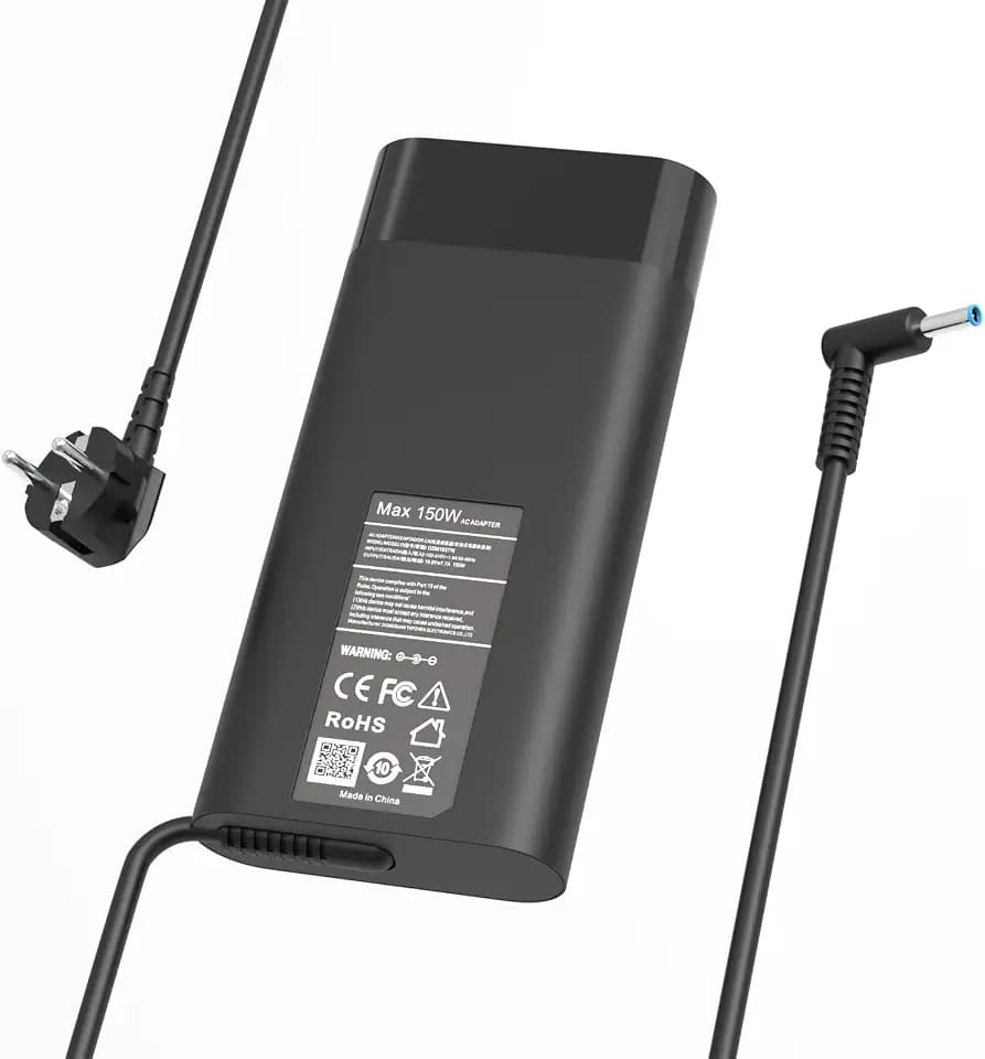 DECSZDY 150W Netzteil Ladekabel Laptop Kompatibel mit HP Omen 15 17 Pavilion Gaming 15 17 ZBook Studio 15 G3 G4 G5 G6 G7 G8 Power G10 G9 G8 Fury 15 17 G7 G8 TPN-CA11 TPN-PA09 L32661-001 Ladegerät