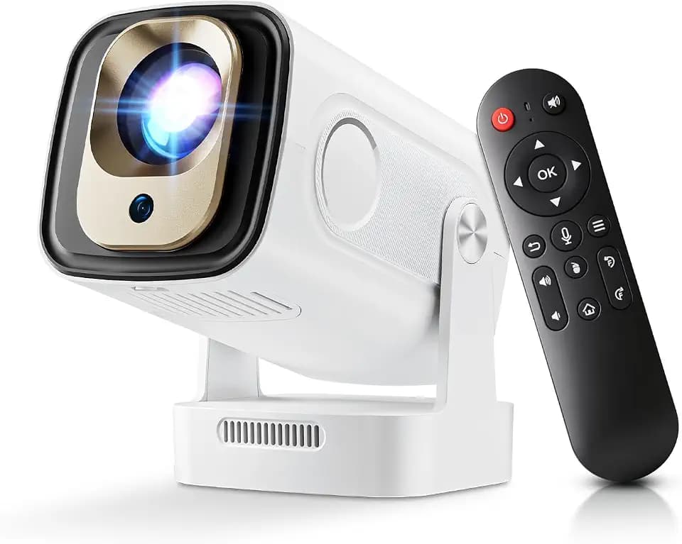 Mini Projector Wifi Bluetooth 5.4, 1080P Native, Auto Focus & Keystone, 4K