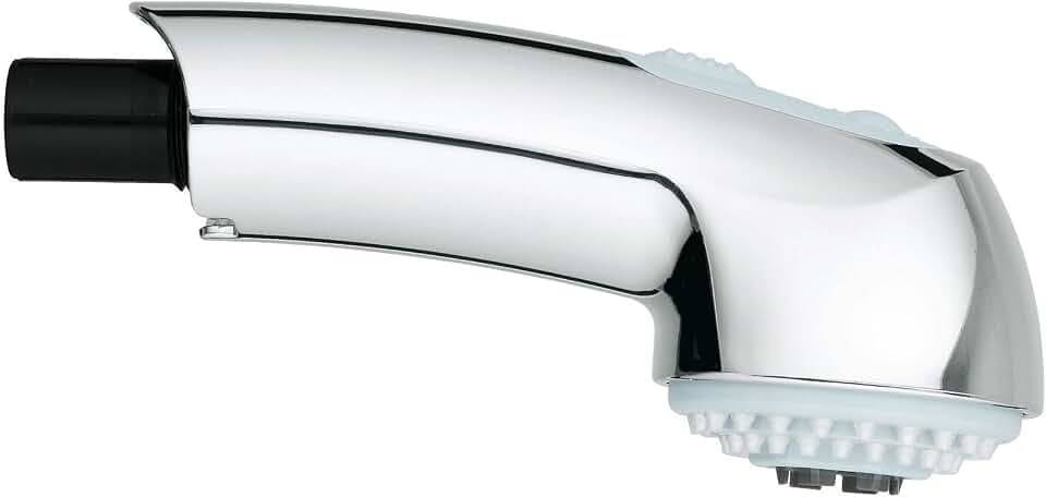 GROHE Spülbrause (Original Ersatzteil, Langlebig, Robust, Herstellergarantie: 5 Jahre), Chrom/Night Time Grey, 46657NC0