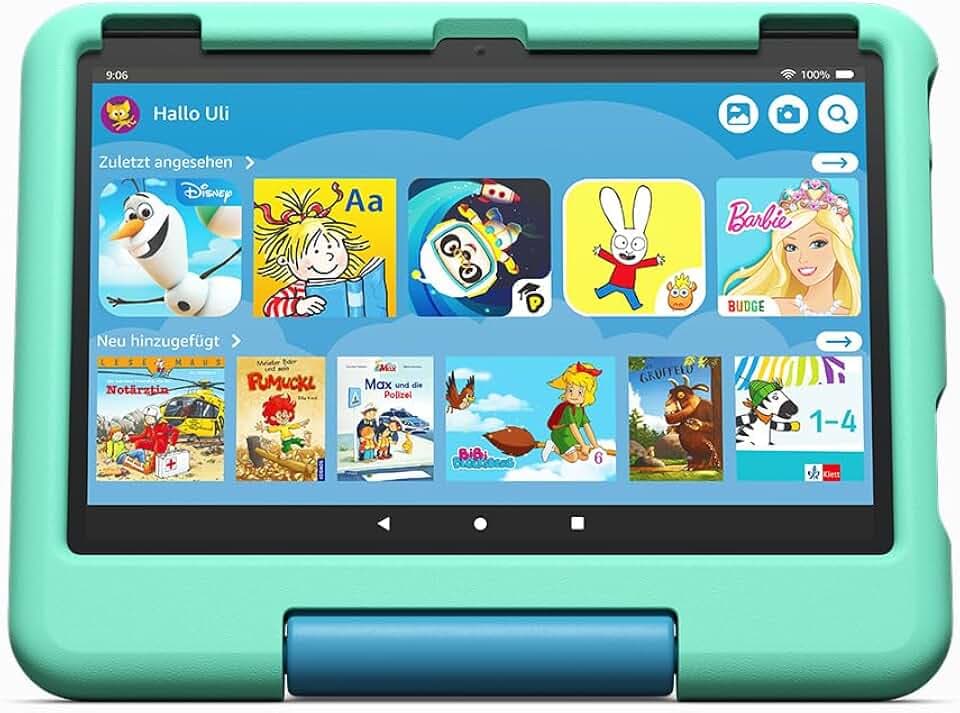Kindgerechte Hülle von Amazon für das Fire HD 10-Tablet, grün | Für Kinder von 3–7 Jahren | Nur kompatibel mit Tablets der 13. Generation (2023)
