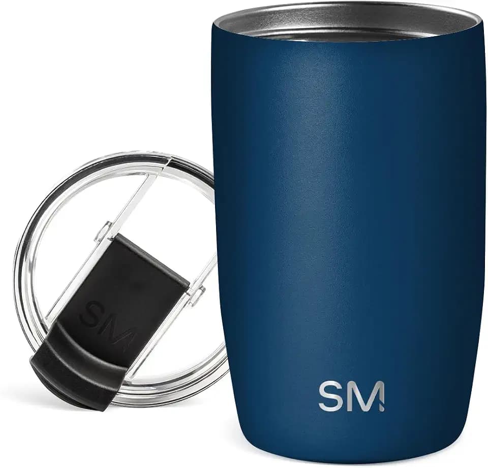 Simple Modern Thermobecher Kaffeebecher to go mit Klappdeckel | Isolierter Edelstahl-Kaffeebecher | Geschenke für Frauen und Männer | Voyager | 350ml | Slumberland