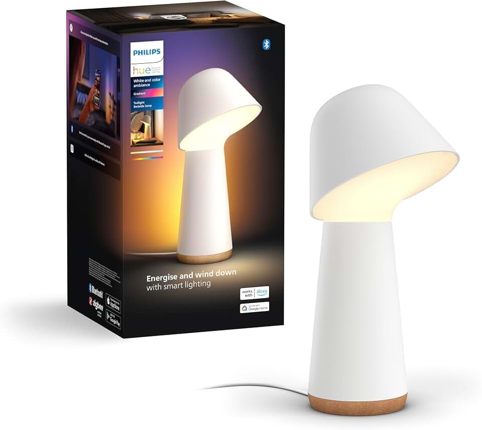 Philips Hue Twilight Sleep- und Wake-Up Tischleuchte, Weiß
