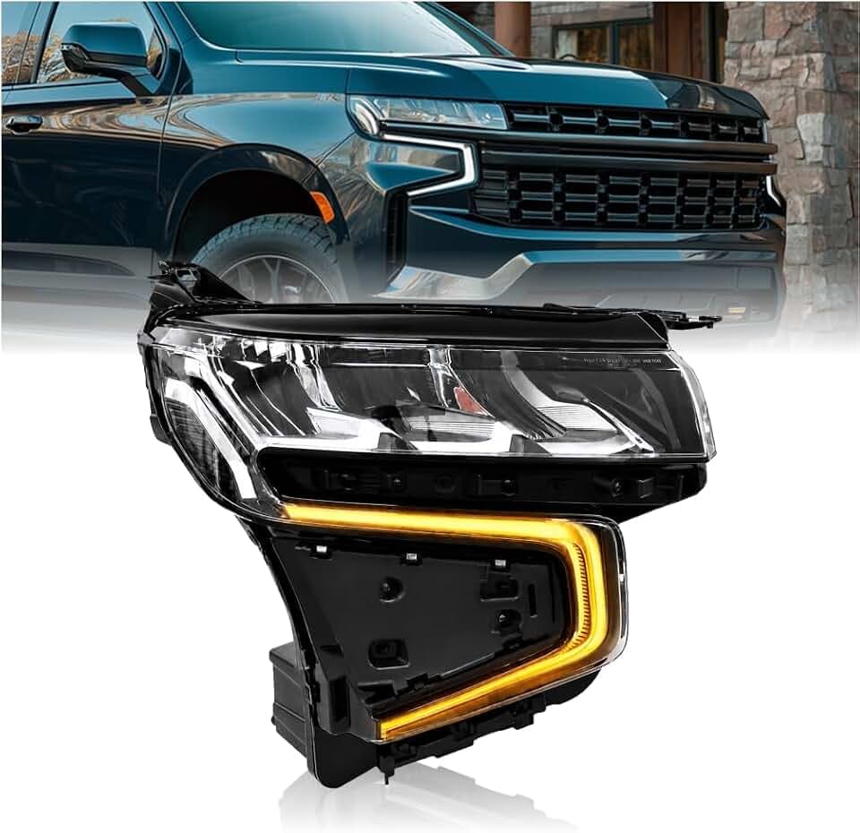STARCLUSTER Headlight for 2021-2024 Chevy Tahoe Suburban Passenger Side