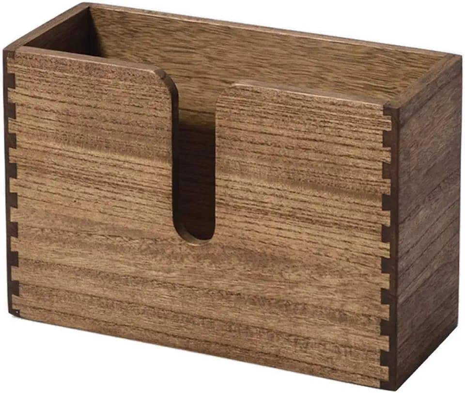 KIRIGEN Papierhandtuchspender aus Holz, Wandmontage, Braun