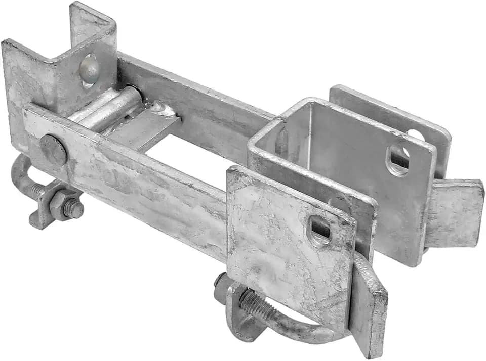 Strong Arm Commercial Double Gate Latch - Galvanized - Fits 1-5/8" to 2" Frames, Securely Closes Two Gates Without Drop Rod - 1 Latch