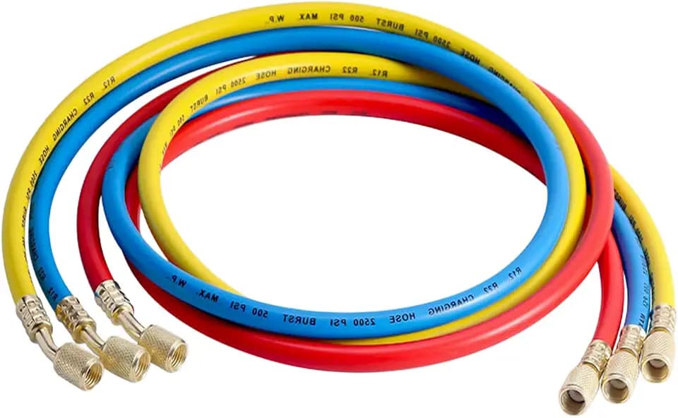 3Pcs AC Manifold Gauge Hose Kit for R404A R12 R22 R502 R134A