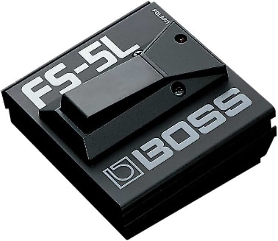 BOSS FS-5L Fußtaster für die ON/OFF-Steuerung von Musikinstrumenten-Effekten & mehr | Schaltfunktionen mit deinem Fuß | Kompatibel mit Gitarre | Keyboard | BOSS/Roland Verstärkern & mehr