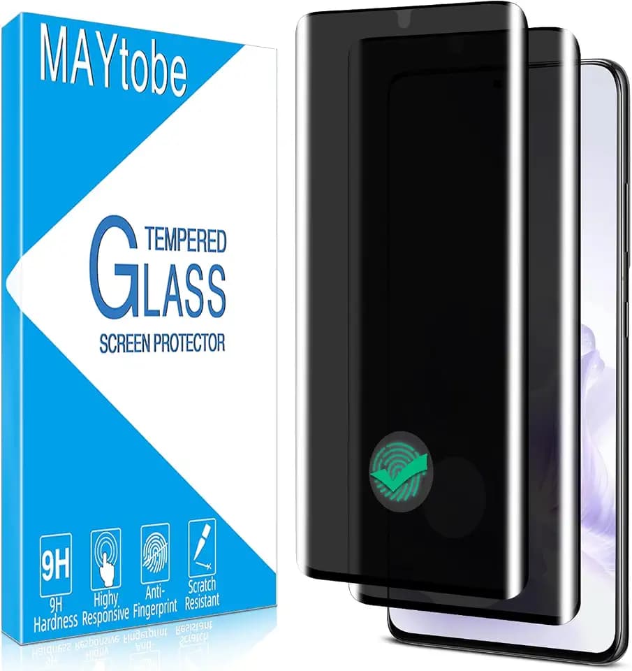 MAYtobe 2PC Privacy Screen Protector for Samsung Galaxy S21 Ultra 3D Curved