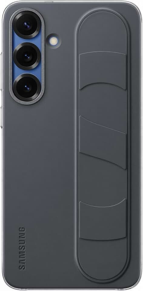 Samsung Standing Grip Smartphone Case EF-GS936 für Galaxy S25+, Handy-Hülle, Fingerhalterung, Schlankes Design, Schwarz