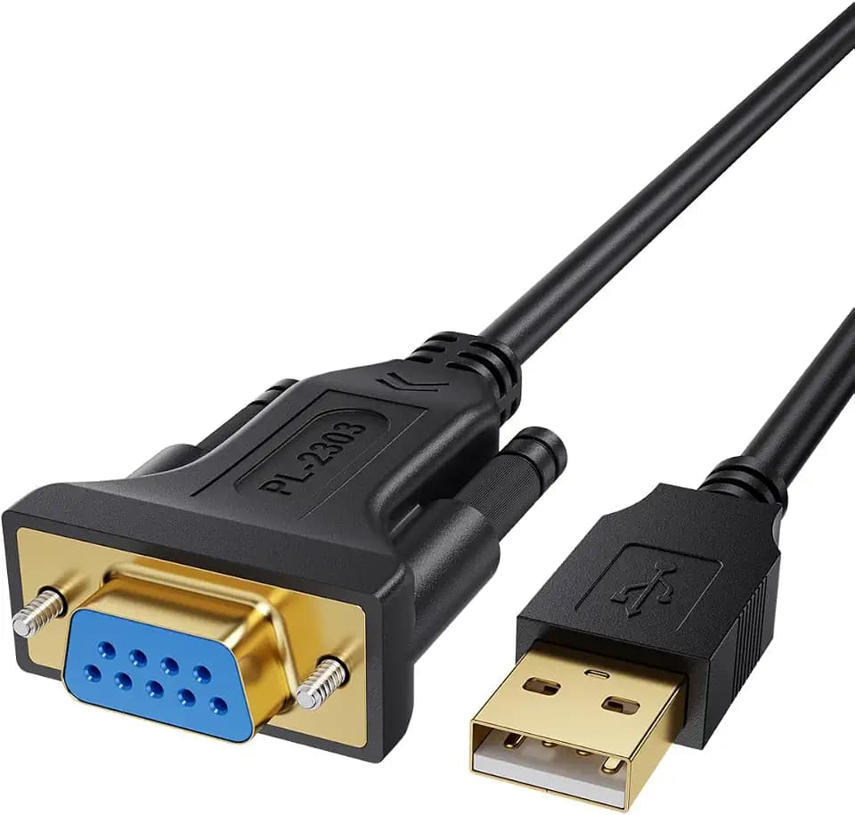 CableCreation USB to RS232 DB9 Serial Adapter Cable, PL2303 Chipset, 3.3 FT