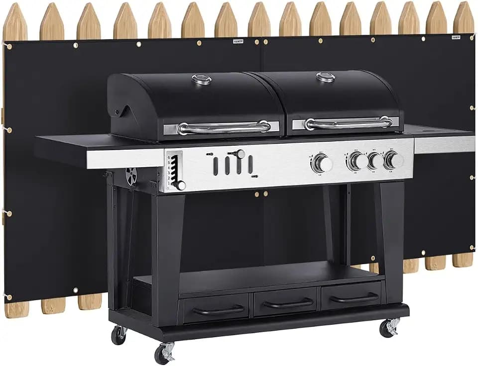 Heat Shield Behind Grill 3'x4' Heat Shield Mat for Wall, Deck Fence, Railing, Grill and Refrigerator, Heavy Duty Fireproof Cover and Screen Protect Deck Railing from Grill