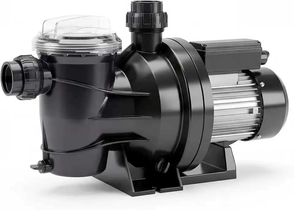 In/Above Ground Pool Pump High Flow Self Primming Swimming Pool Pump, 115V High Efficiency Pump for Above Ground Pools Pond Hot Tubs Spas, 7FT Power Cord, Quiet Operation (1.1 HP, 3962 GPH)