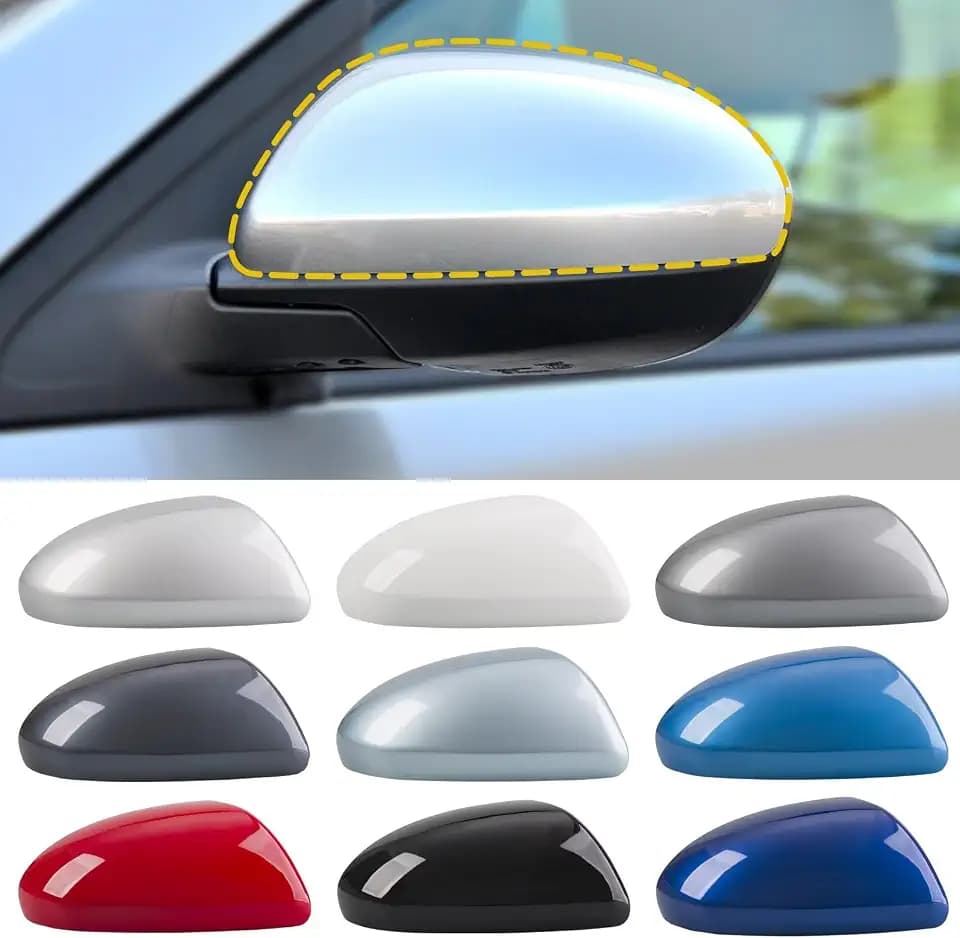 Car Door Side Rearview Mirror Cover Compatible With Mazda 2 Mazda 3 2010-2013(Without Signal Lamps Version) 69-1N7A-87 69-1N7A Housing Rearview Mirror Protective Cover Victory Blue Right Side