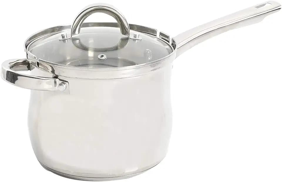 Oster 91537.03 Sangerfield 3.65-Quart Stainless Steel 3-Piece Deep Fryer Cookware Set – Durable Kitchen Frying Pots