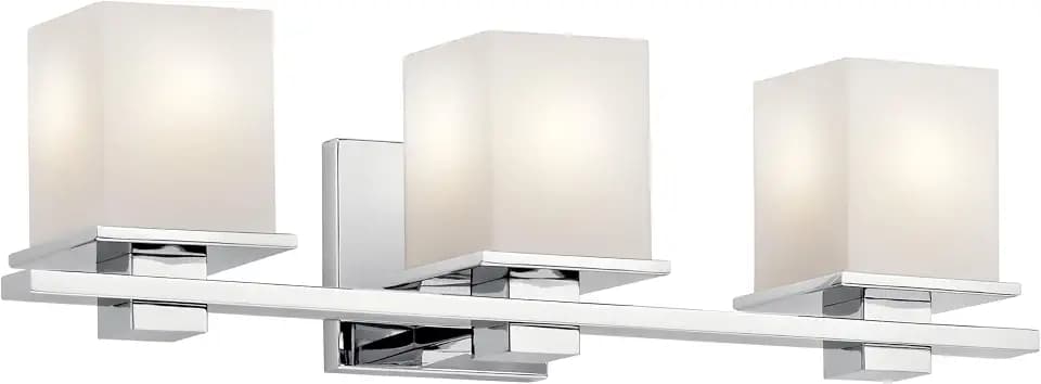 Kichler Tully 3-Light Bathroom Vanity Light, Chrome