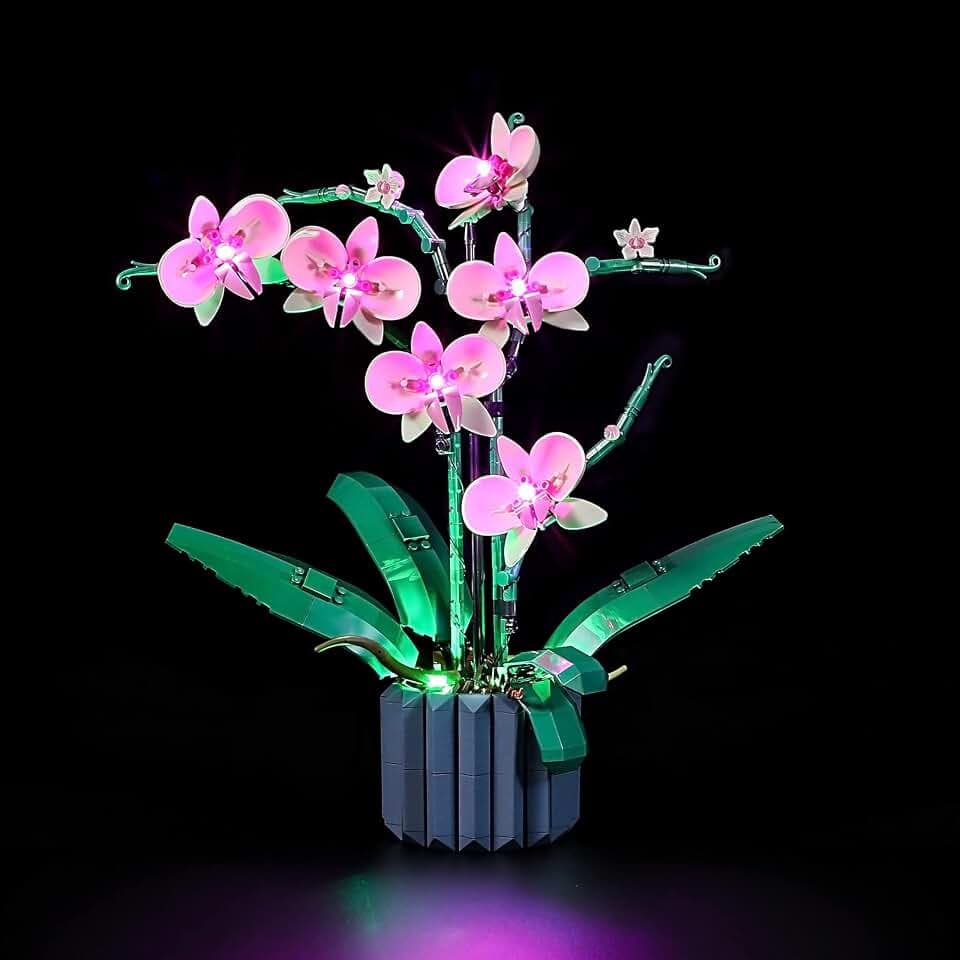 GEAMENT LED Licht-Set Kompatibel mit LEGO Orchidee (Orchid) - Beleuchtungsset für Creator 10311 Baumodell (Modell-Set Nicht enthalten)