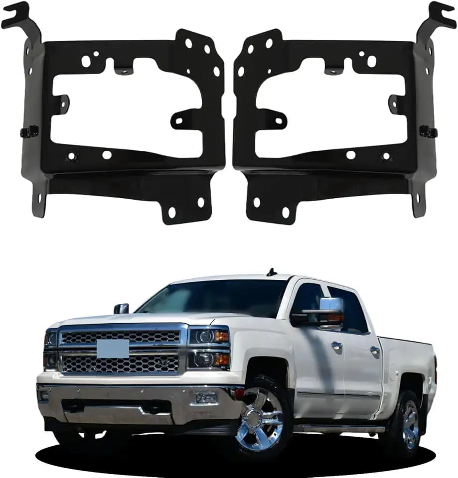 labwork Front Bumper Outer Bracket Set LH and RH Replacement for Silverado 1500 2014-2015 23365569 23365568 GM1067197 GM1066197