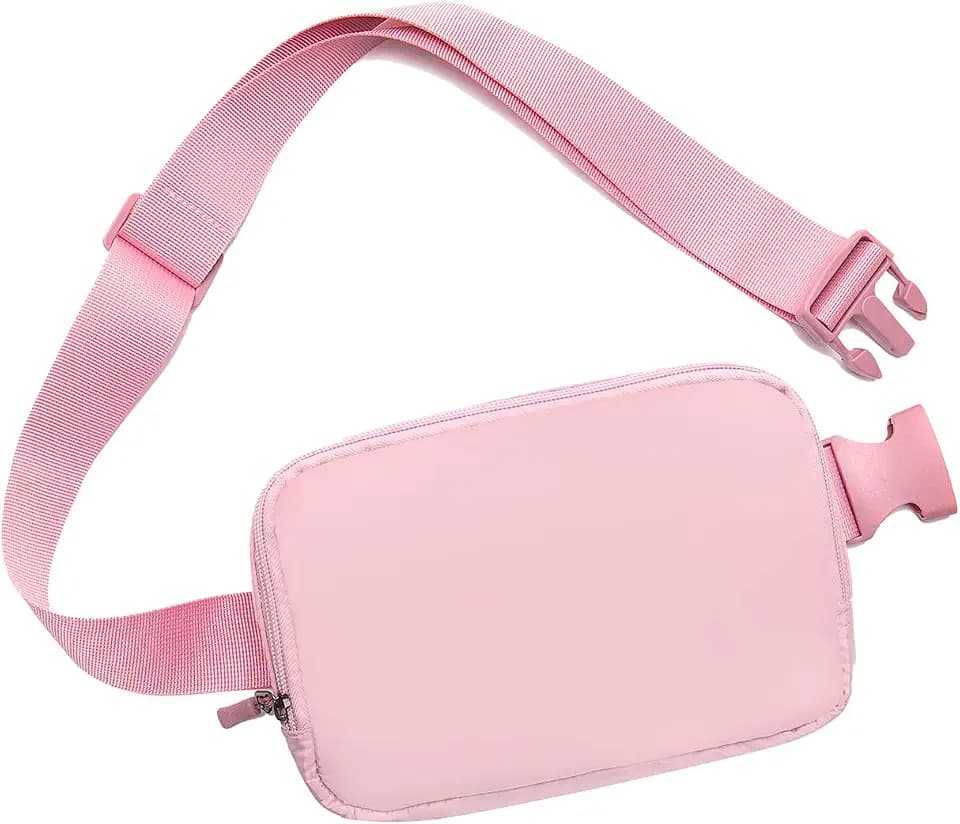 Belt bag Fanny pack crossbody bags for women Everywhere belt bag (pink)