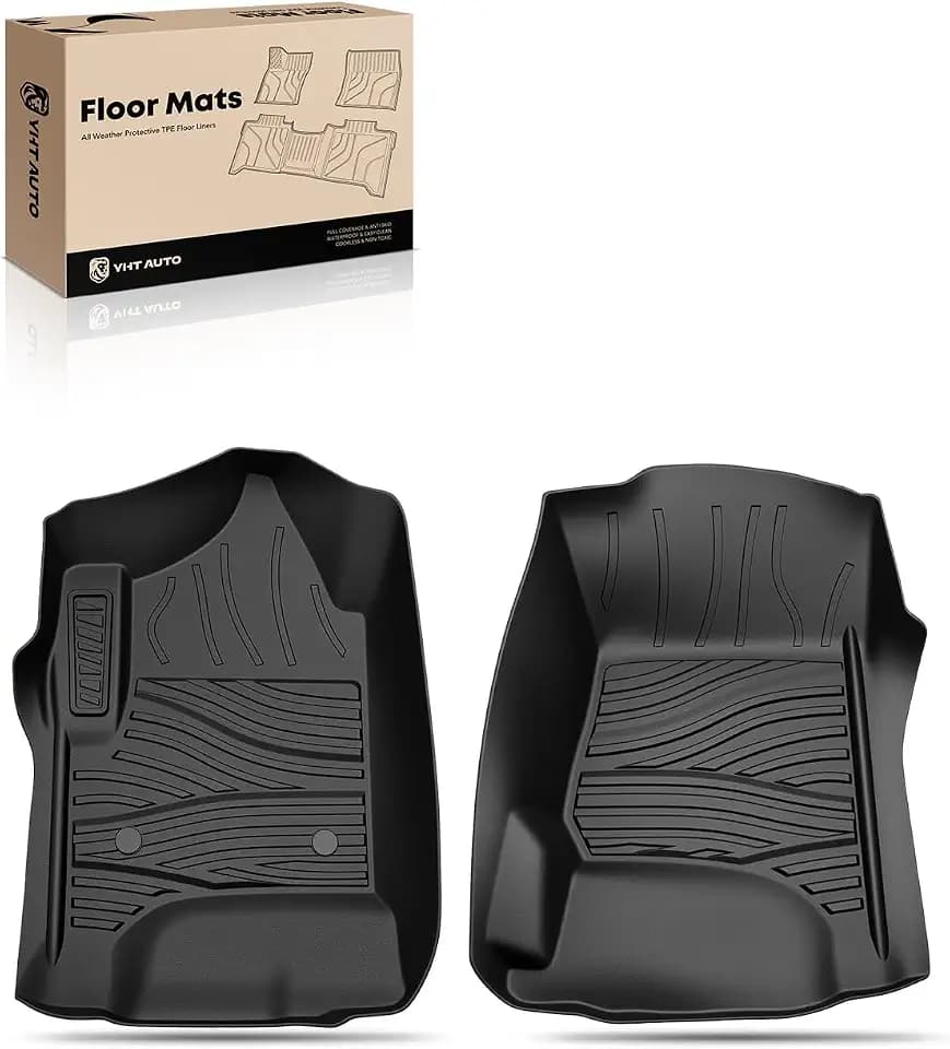 YHTAUTO Automotive Floor Mats All Weather Floor Liners for Chevrolet, GMC