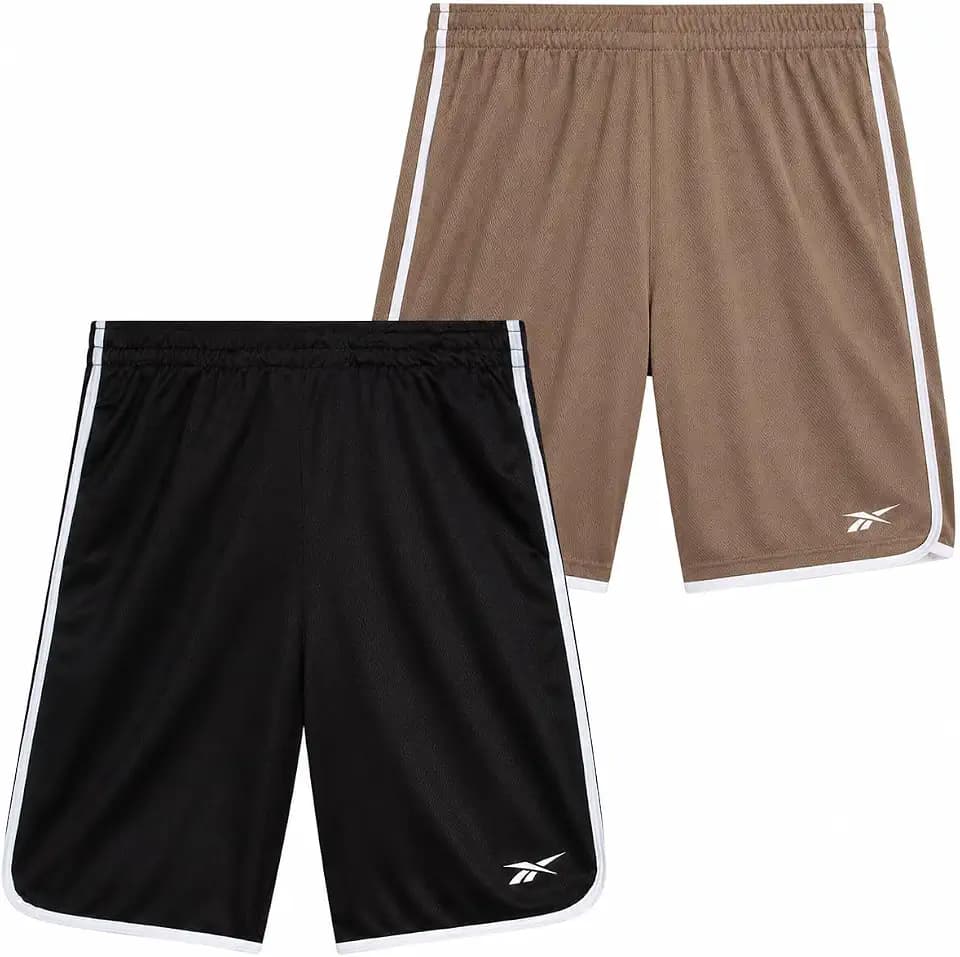 Reebok Boys Breathable Mesh Athletic Shorts Basketball Running 1 or 2 Pack