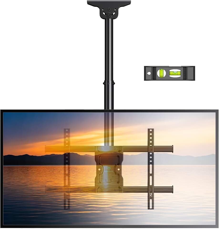 PERLESMITH Ceiling TV Mount for 37–75 inch TVs up to 110 lbs
