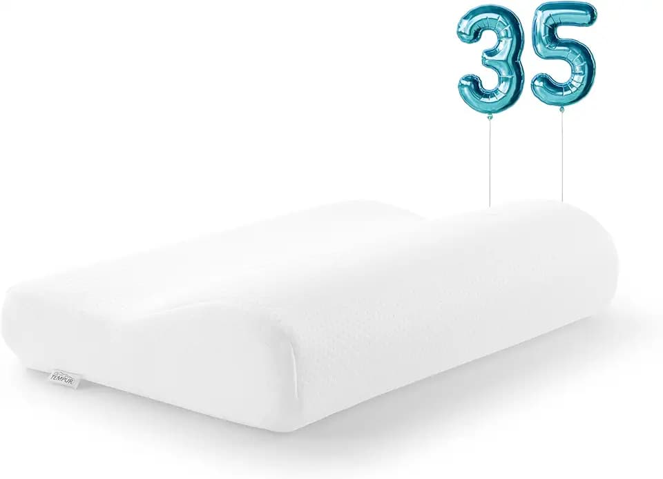 TEMPUR Original Junior Kinder-Kopfkissen, 40 x 26 x 7/4 cm, Weiß