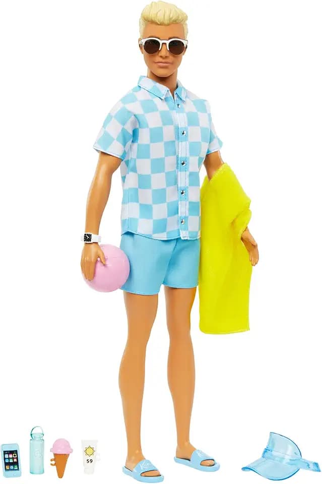 Barbie Ken Puppe mit Strand-Outfits