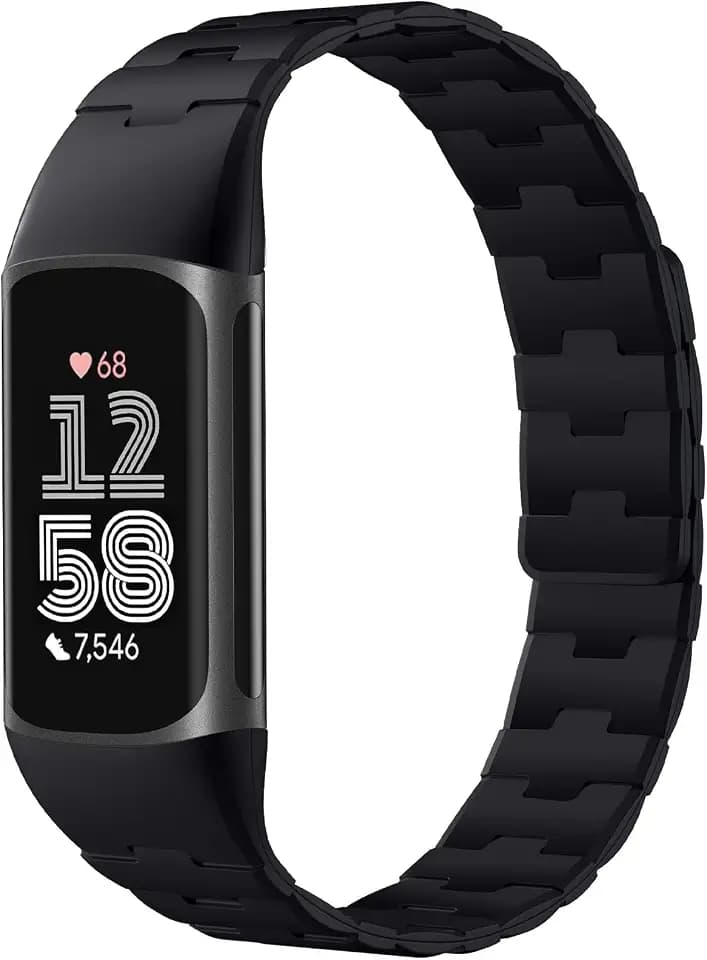 Bandletic Magnetic Watch Band Compatible with Fitbit Charge 6/5 Bands