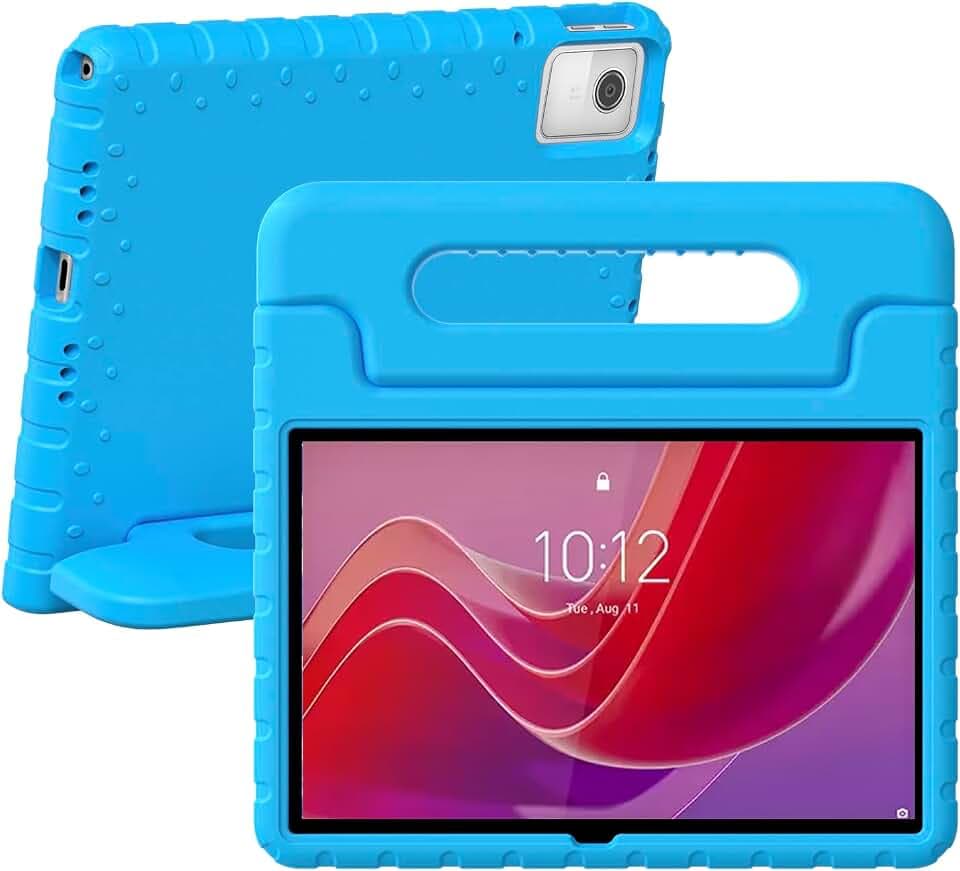 Hülle für Lenovo Tab M11 2024 (Modell TB330FU/TB330XU),Leicht Kids Case mit faltbarem Griff,Stoßfest Kinder Hülle,Blau
