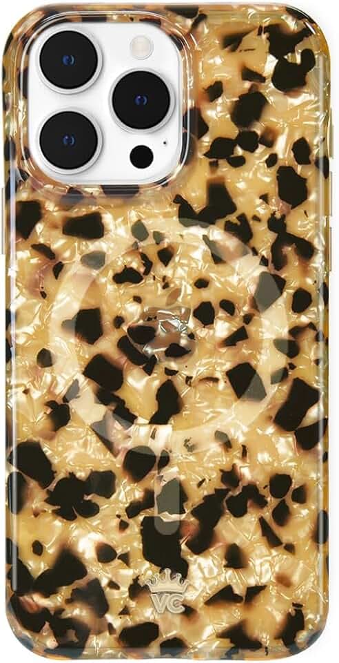 VELVET CAVIAR Tortoise Shell Phone Case for iPhone 15 Pro Max - Protective Luxury Designer Cases - Compatible with MagSafe - 10ft Drop Tested