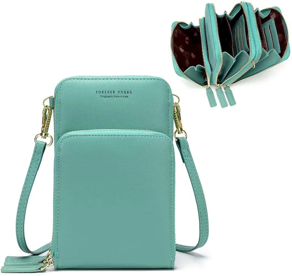 myfriday Small Cell Phone Crossbody Bag, Multi-pocket & 6 Card Slots