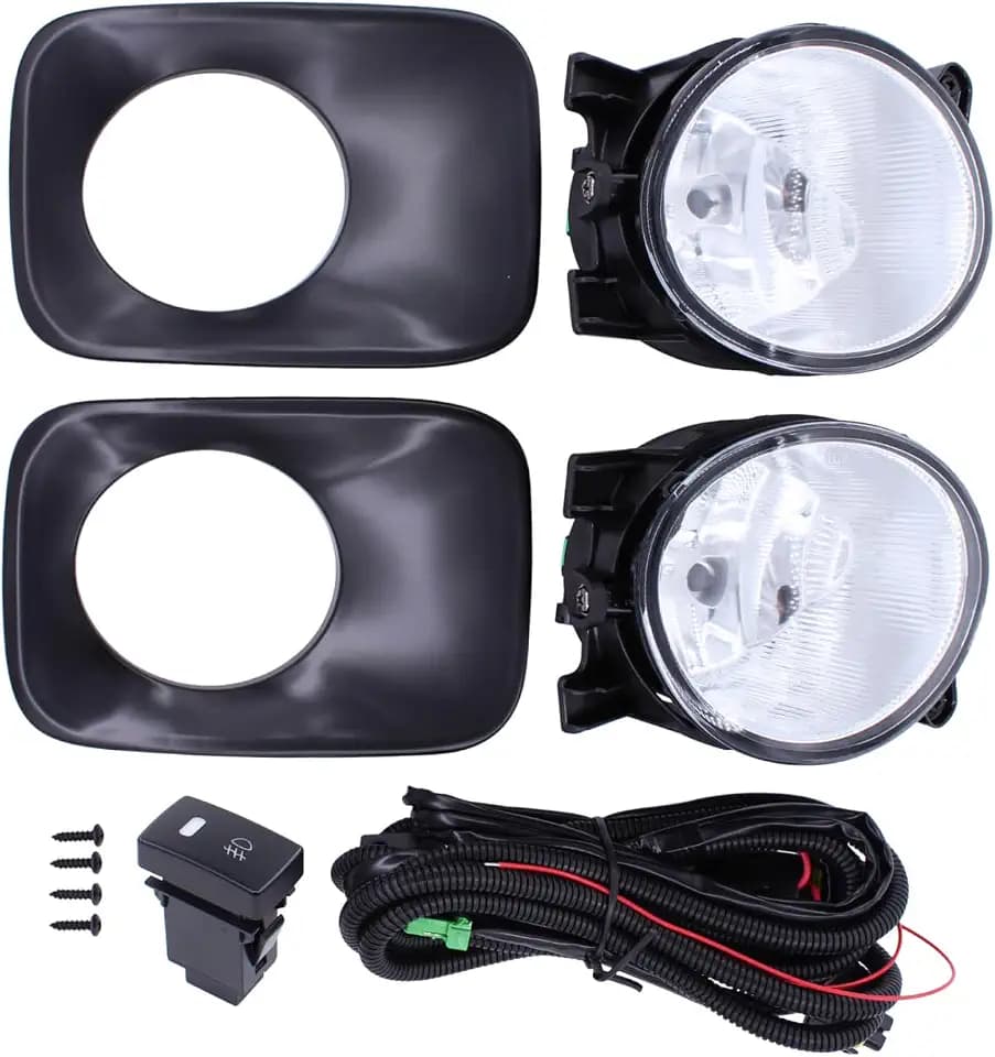 MOTOKU Pair Fog Light and Fog Lamp Bezel Cover Panel Trim Kit
