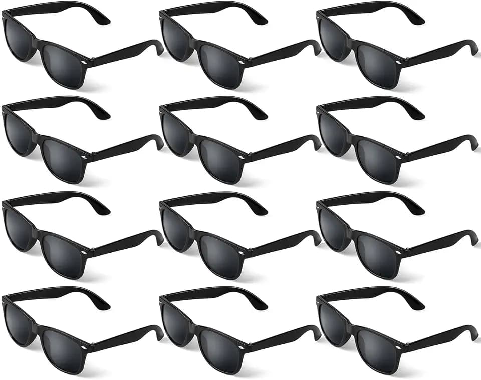 12er-Pack Sonnenbrillen, Party-Sonnenbrillen, Großpackung für Geburtstagsfeiern, Strand-Pool-Partys, Reisen, Goody-Bag-Füller (144 mm x 141 mm x 47 mm)