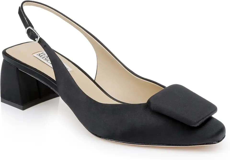 Badgley Mischka Women's Gracen Block Heel Slingback Pumps
