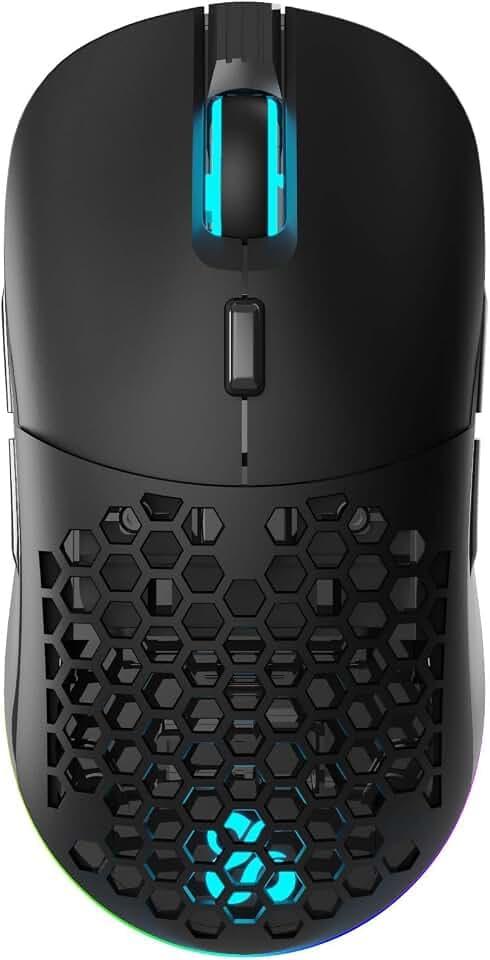 Newskill Arakne Elite Professionelle Gaming-Maus, RGB, 16.000 DPI, beidseitiges Design, seitliche Tasten und obere Abdeckung, Schwarz