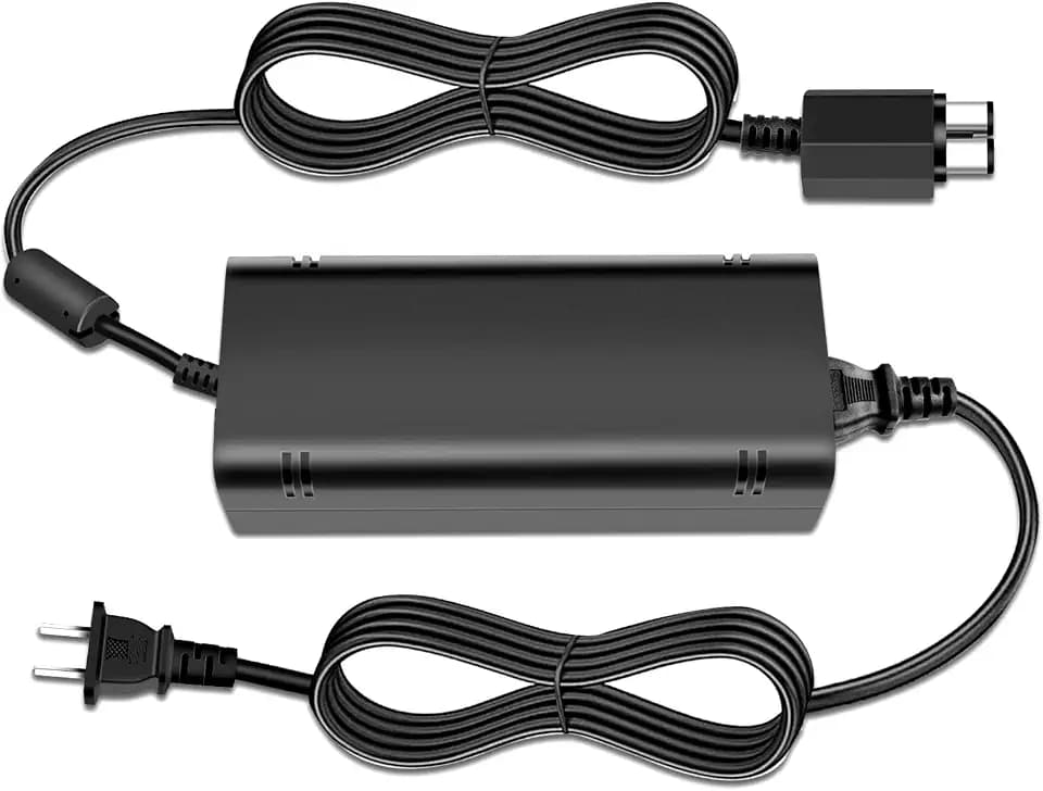 Xbox 360S/ Slim (Only fit 360 S) Power Supply, AC Adapter Power Supply Cord Brick for Xbox 360 Slim Auto Voltage (Black)
