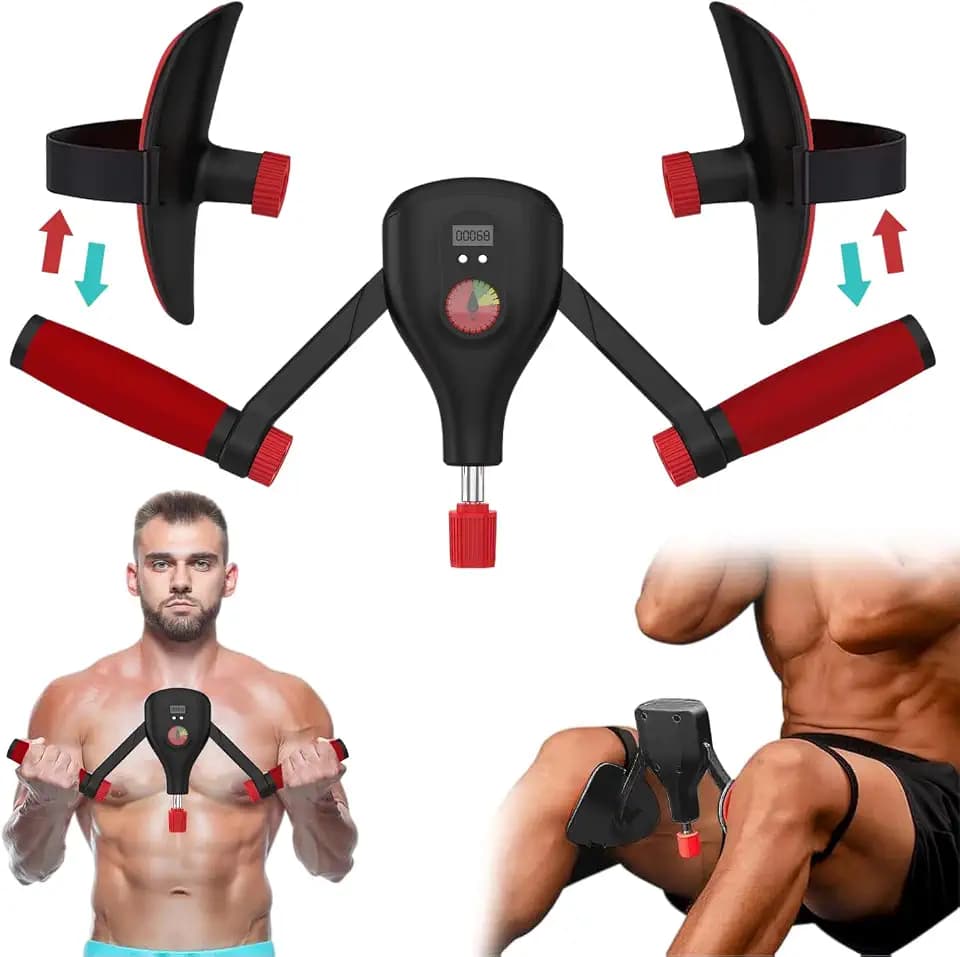 Beckenboden Trainer Kegel, Oberschenkeltrainer Beckenbodentrainer mit LCD Display & Griffen & Sein, 360° Einstellbar Winkel Stärke Beckenboden Trainingsgerät Beinpresse für Männer Damen