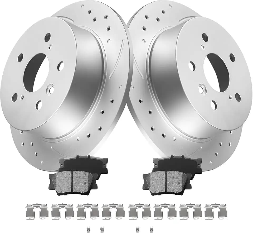 Rear Brake Pads and Rotor Kit Compatible with Outback 2010-2014