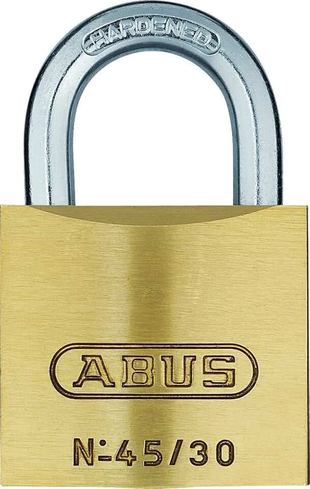 ABUS Vorhängeschloss 45/30 Messing - 3er Set, gleichschließend | Schlosskörper aus Messing, Bügel aus gehärtetem Stahl, Präzisions-Stiftzylinder - inkl. 4 Schlüssel, Sicherheitslevel 3