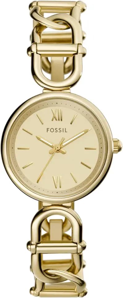 Fossil Women's Watch and Bracelet Set, Carlie Three-Hand Stainless Steel Watch for Women and Bracelet Set