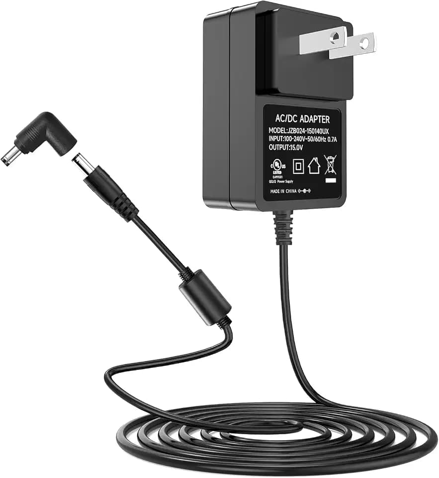 for Litter Robot Power Cord 15V DC Power Supply